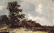 Jan van Goyen Cottages with Haystack by a Muddy Track. Germany oil painting artist